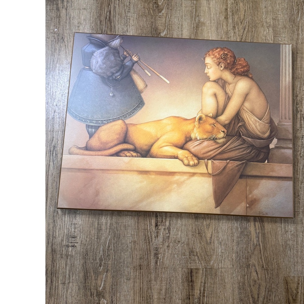 Michael Parkes Flute Meditation Z Gallerie Surrealist Art Print 22x28